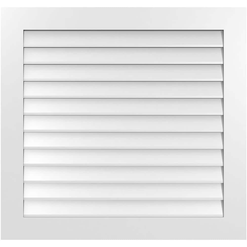 "38"" x 36"" Vertical Surface Mount PVC Gable Vent: Non-Functional with Standard Frame" price history on PriceWatchPro