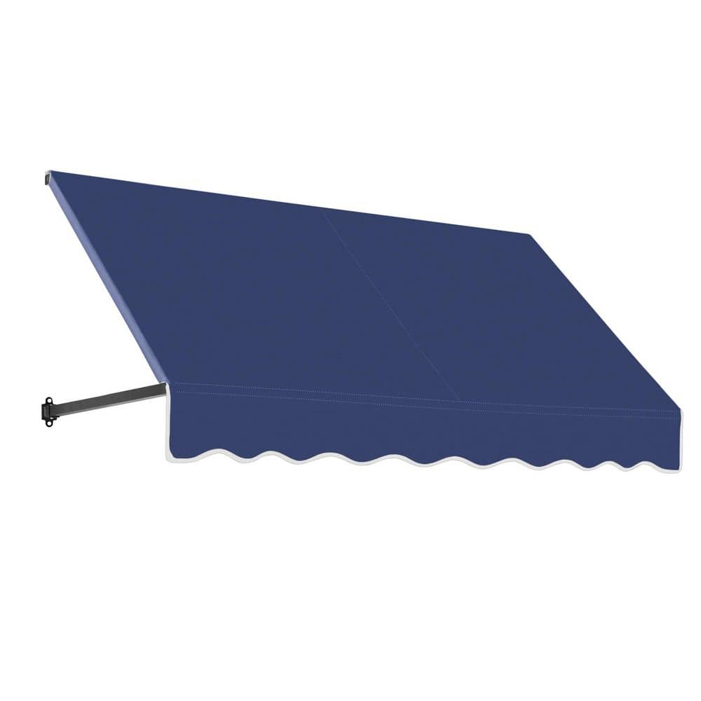 5.38 ft. Dallas Retro Acrylic Fabric Fixed Awning (64.5 in. W x 18 in. H x 36 in. D) in Navy price history on PriceWatchPro