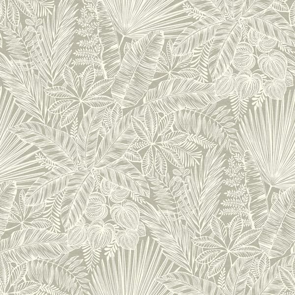 A-Street Prints Vita Brown Botanical Matte Non Woven Wallpaper Roll