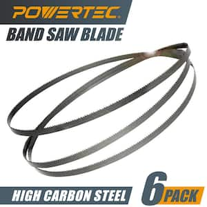 63-1/2 in. High Carbon Steel Bandsaw Blade Assortment for Craftsman and Hitachi 10 in. Tilt Head Bandsaw (6-Pack)