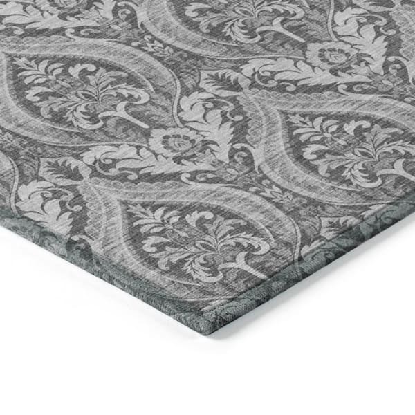 Chantille ACN572 Gray 9 ft. x 12 ft. Machine Washable Indoor/Outdoor Geometric Area Rug