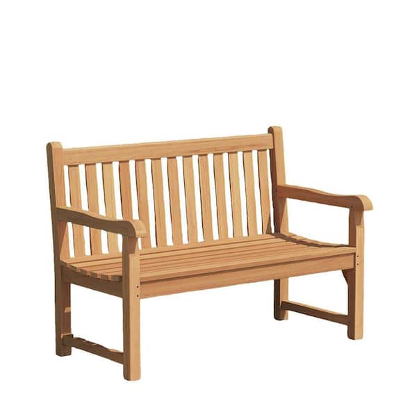 Park Bench 47 in. for 2-People Teak Outdoor Bench