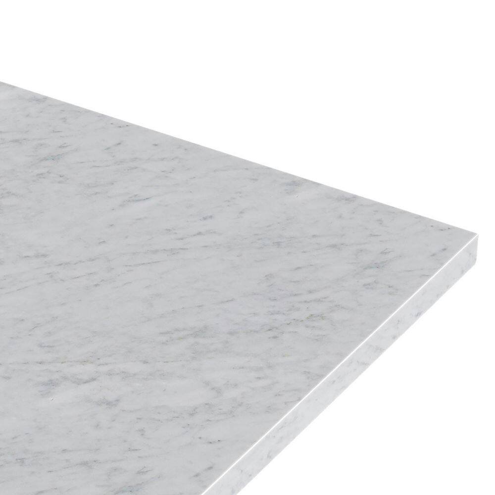 Midnight Blue Freestanding Vanity with Carrara Marble Top