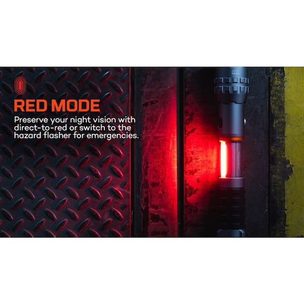nebo big red flashlight Redline Flex Flashlight, 450 Lumen LED Compact Based on NEBOs original SLYDE The NEBO Big Larry 2