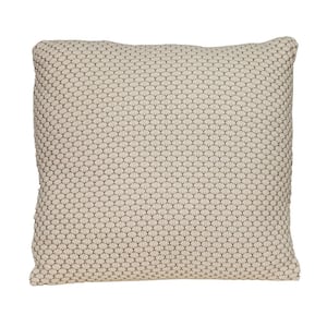 Grace 20 in. x 20 in. Transitional Pink Beige Throw Pillow