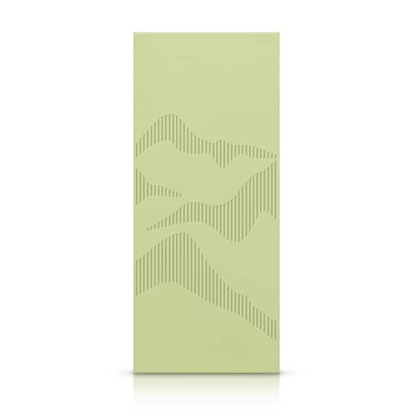 CALHOME 42 in. x 80 in. Hollow Core Sage Green Painted Composite MDF Interior Door Slab