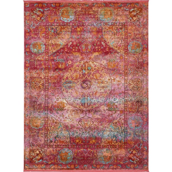 Unique Loom Baracoa Rumba Red 10' 0 x 13' 0 Area Rug