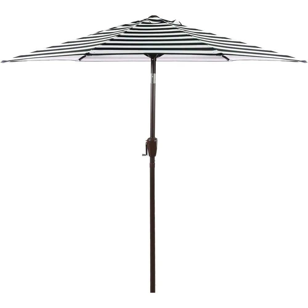 7.5ft. Black and white stripes Aluminum Outdoor Market Umbrella