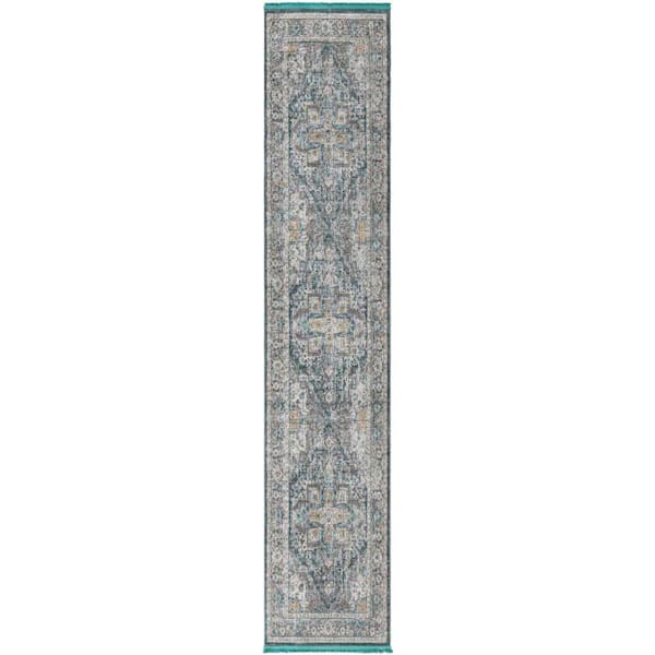 Unique Loom Baracoa Prado Gray 2' 7 x 13' 0 Area Rug