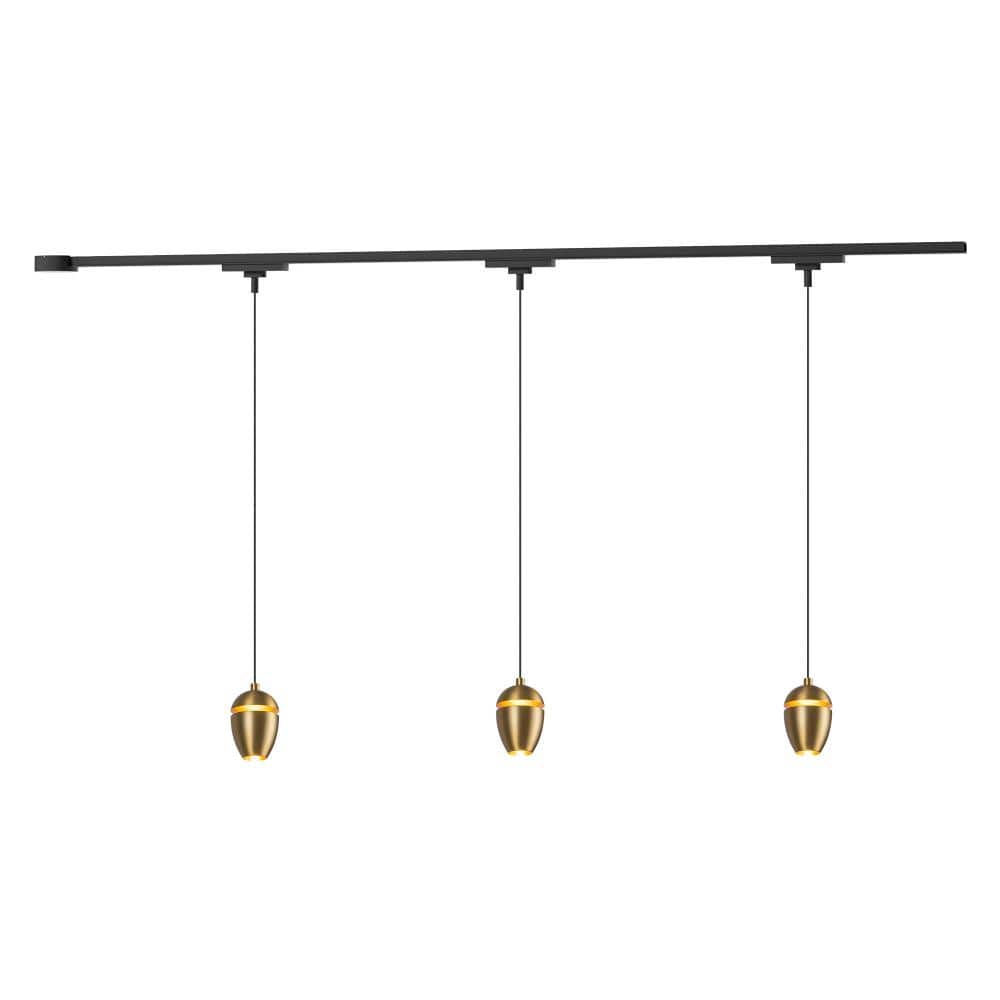 Eloa 3 Light Brushed Gold dimmable 3000K LED Trilo Track Ceiling Kit price history on PriceWatchPro