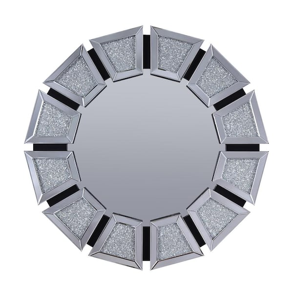Acme Furniture Nowles Mirrored and Faux Stones Wall decor