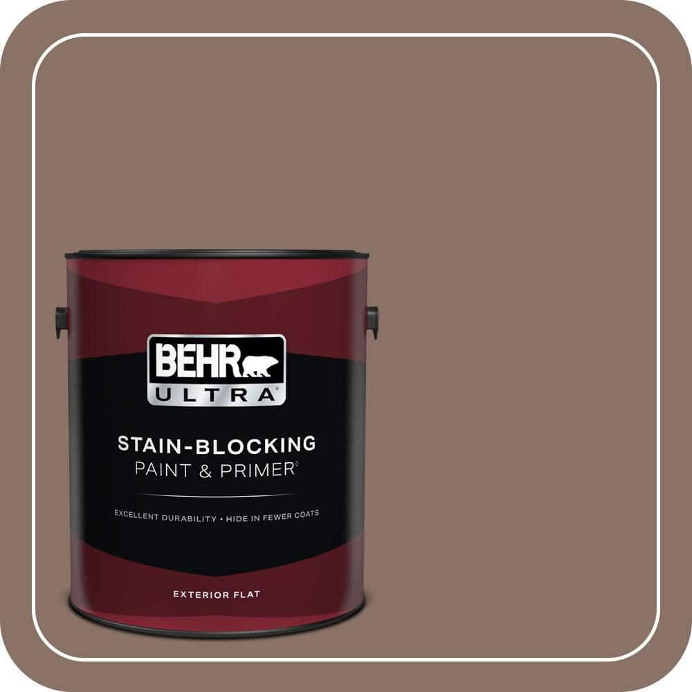 1 gal. #770B-6 Oakwood Brown Flat Exterior Paint & Primer price history on PriceWatchPro