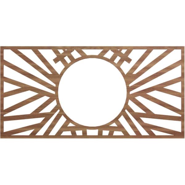 Ekena Millwork 0.25 in. x 7.375 in. x 10 in. Wood Medallion Moulding