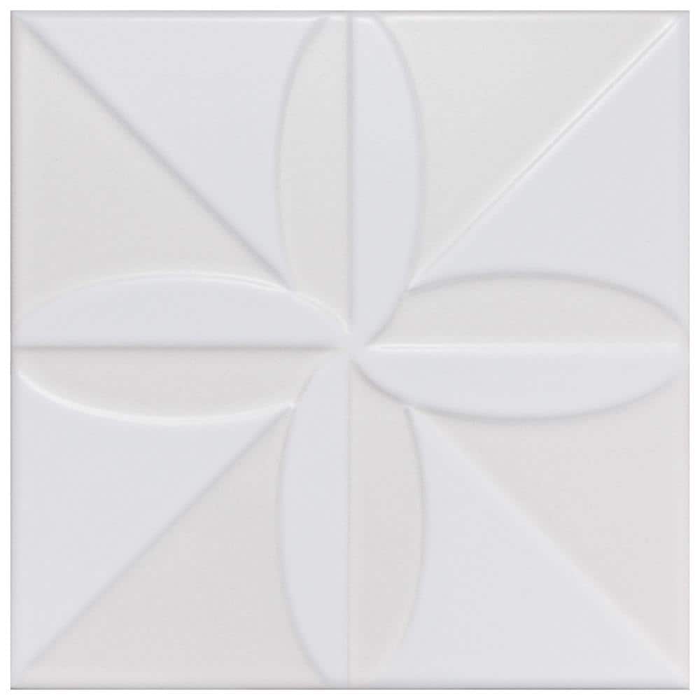 Triplex Fronteira White 7-3/4 in. x 7-3/4 in. Ceramic Wall Take Home Tile Sample price history on PriceWatchPro