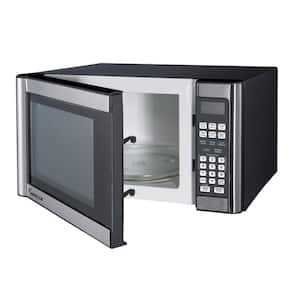 21-in. Width 1.1 cu.ft. in Stainless Steel with Kitchen Timer 1000 Watt Countertop Microwave