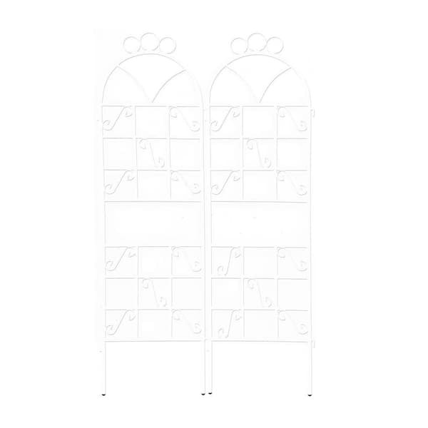 Otryad Metal Garden Trellis for Climbing Plants Outdoor Rustproof Plant Support (2-Piece) (1 Set)