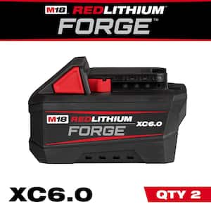M18 18V Lithium-Ion REDLITHIUM FORGE 6.0 Ah Battery Pack (2-Pack)