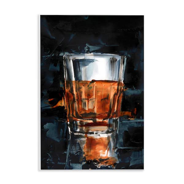 Stupell Industries Straight Whiskey Glass by Ethan Harper Unframed Food Graphic Art Print 19 in. x 13 in.