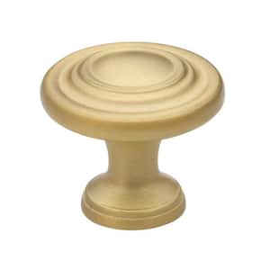1-1/4 in. Satin Gold Finish Classic Round Ring Cabinet Knob (10-Pack)