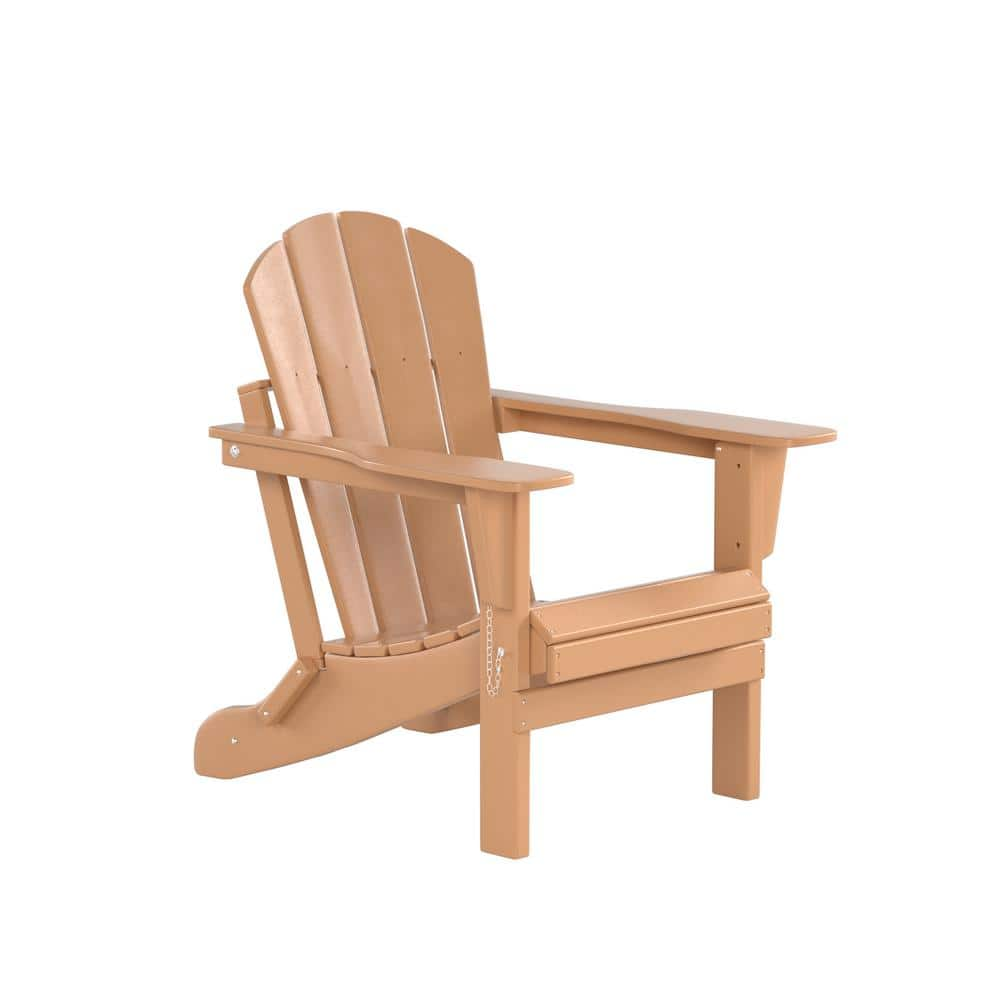 WESTIN OUTDOOR Addison Teak Outdoor Folding Plastic Adirondack Chair   Westin Outdoor Plastic Adirondack Chairs 2001013 64 1000 