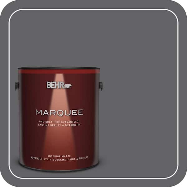 BEHR MARQUEE 1 gal. #N530-6 Digital One-Coat Hide Matte Interior Paint & Primer