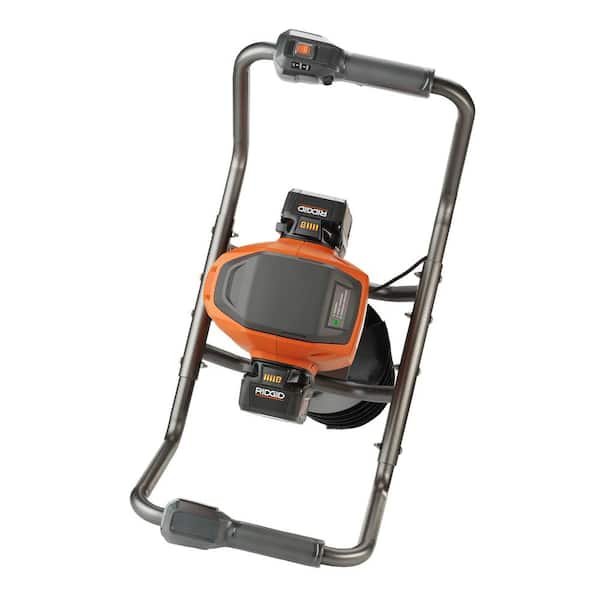 RIDGID - 18V Brushless Earth Auger Kit with 6-Port Sequential Charger, 8.0 Ah and 6.0 Ah MAX Output Batteries (2-Pack)