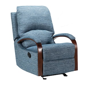 Deccan Navy Manual Nursery Chair Rocking Recliner for Living Room
