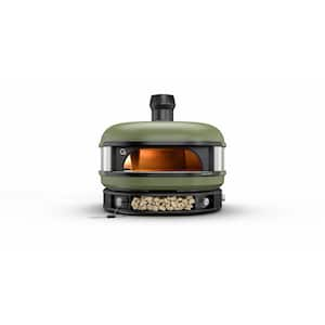 Dome Natural Gas Outdoor Pizza Oven in Olive