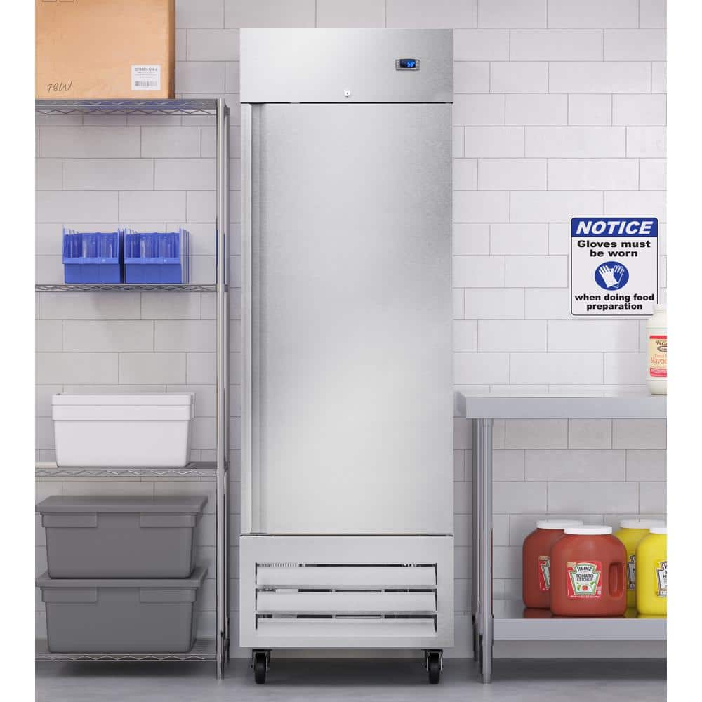 27" Stainless Steel Upright Convertible Refrigerator Freezer