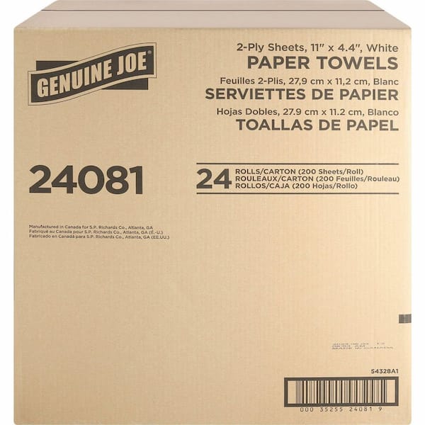 Genuine Joe Household Paper Towels Roll 2-Ply (100-Sheets per Roll