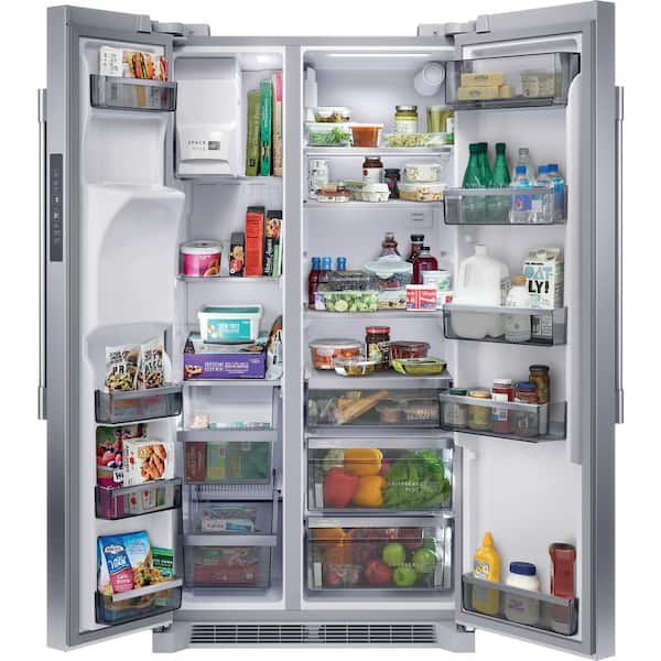 Professional 36 in. 22.3 cu. ft. Counter Depth Side-by-Side Refrigerator in Smudge-Proof Stainless Steel