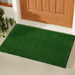 Garden Grass Collection 2 ft. x 3 ft. Green Artificial Grass Rug