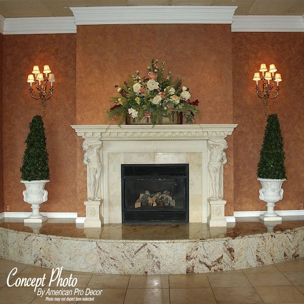 American Pro Decor 3-15/16 in. x 3-5/8 in. x 94-1/2 in. Egg and Dart with Acanthus Corbel Polyurethane Crown Moulding 15-1/2 LF (2-Pack)
