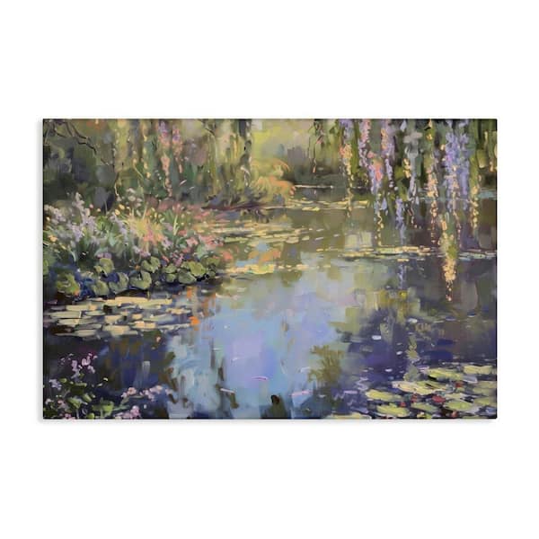 Stupell Industries Morning on Lily Pond by LSR Design Studio Unframed Nature Graphic Art Print 30 in. x 45 in.