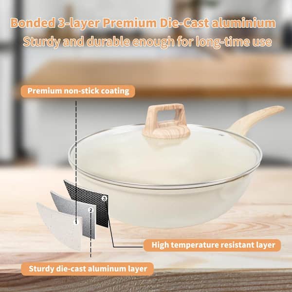Carote New Design Non Stick Frying Pan Die Aluminum Cookware Set