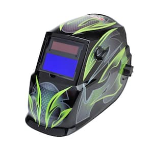 "Auto-Darkening Welding Helmet with Variable Shade Lens No. 9-13 (1.73 x 3.82 in. Viewing Area), Galaxis Design"