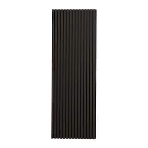 94.5 in. x 23.75 in. x 0.875 in. Matte Black Square Edge MDF Decorative Acoustic Wall Panel (1-Pieces/15.59 sq. ft.)