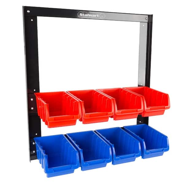 Stalwart 8-Compartment Small Parts Organizer Rack HW2200029 - The Home Depot