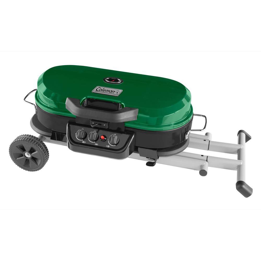 Coleman Green Portable Propane Gas Grill with Stand