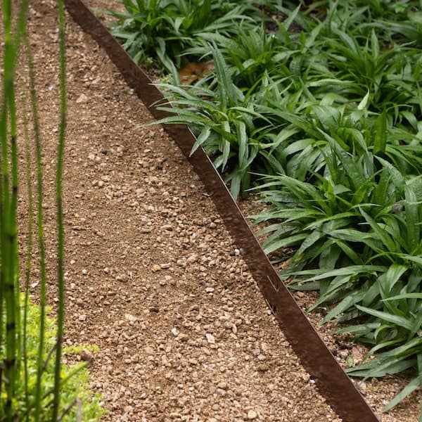 Colmet® 8' Brown Textured Steel Landscape Edging Kit Colmet® 8' Brown Textured Steel Landscape Edging Kit