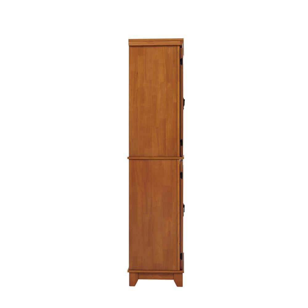 Cottage Oak Freestanding Pantry with Adjustable Shelving