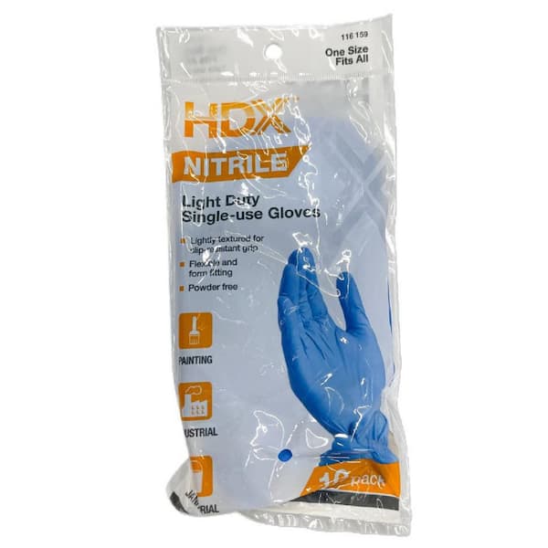Blue Nitrile Disp Glovea (10-Pack)