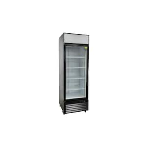 24.6 in. 14.5 cu. ft. Commercial One Glass Door NSF Refrigerated Display ESM25 Black