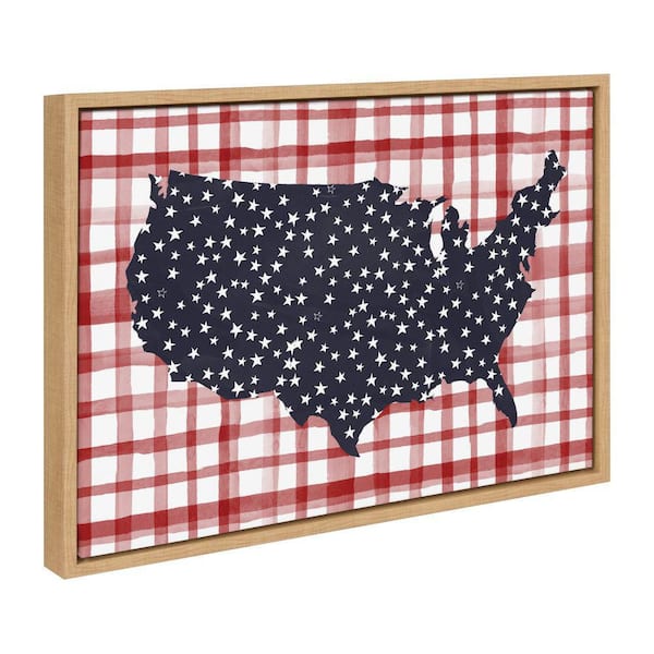 Sylvie "Gingham USA" by Sara Berrenson Framed Art Print 18 in. x 24 in.