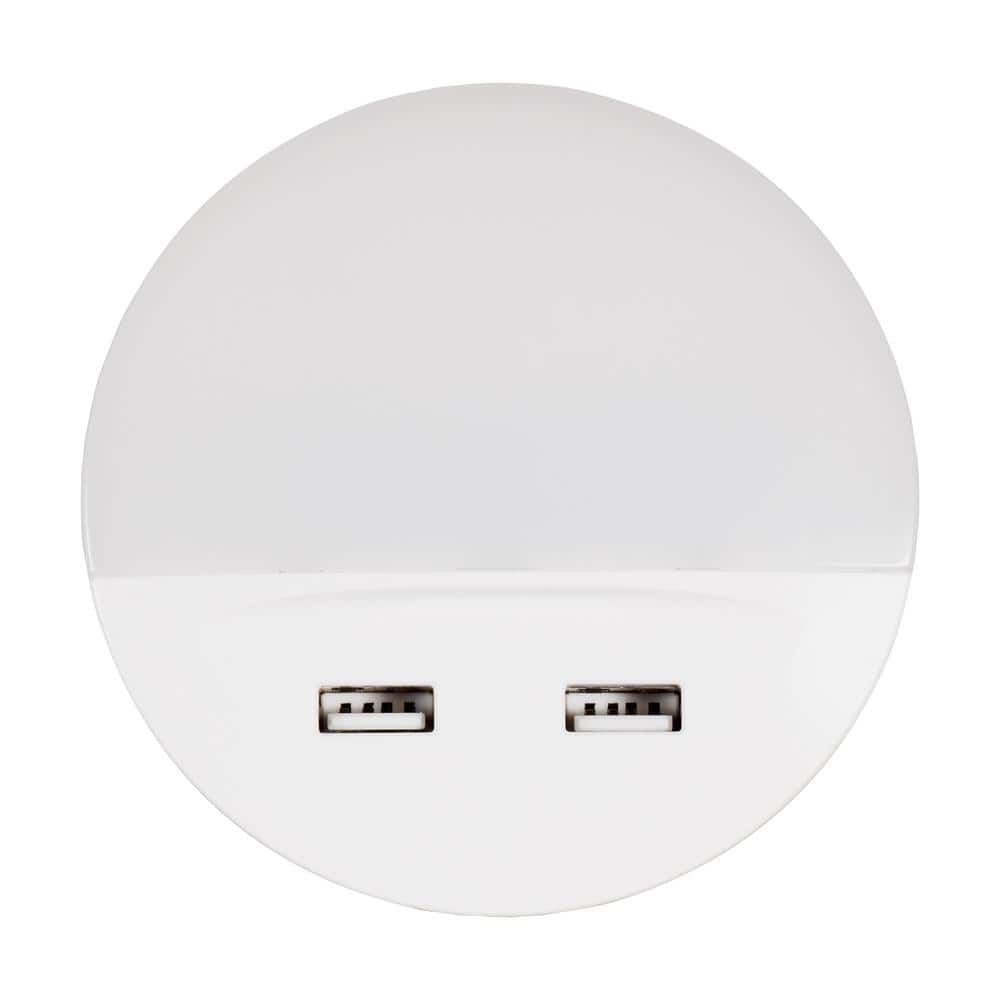 UPC 046135601439 product image for Dual USB Dusk to Dawn LED Night Light | upcitemdb.com