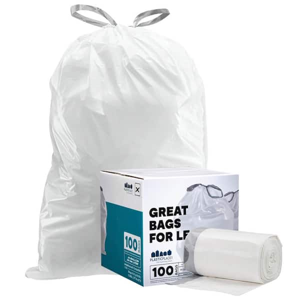 Color Scents Small Trash Bags - 4 Gallon, 80 Bags (1 Pack of 80 Count),  Twist Tie - Lavender Bag with Lavender Scent (1 Pack of 80)