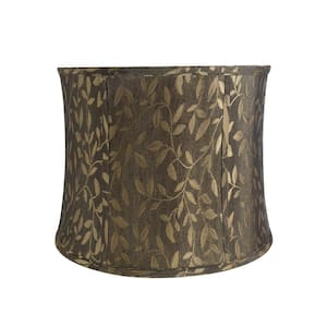 14 in. x 11 in. Brown Bell Lamp Shade