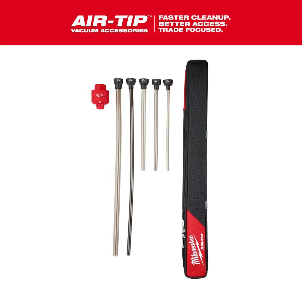 Milwaukee AIR-TIP Long Reach Flexible Micro Hose Set for Wet/Dry Vacuums