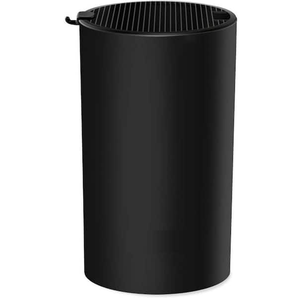 16-Knife Black Universal Polypropylene Knife Block without Knives, Detachable Knife Storage for Easy Cleaning