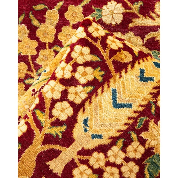 Mogul Red 8 ft. x 10 ft. Oriental Wool Indoor Area Rug